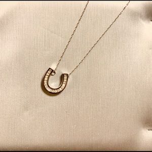 White Gold Diamond Horseshoe Necklace: Zales